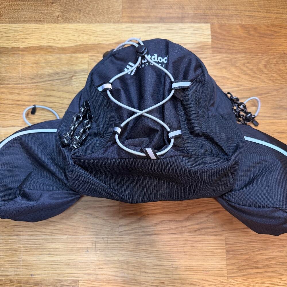 Outdoor Products H2O Waist Pack Black Fanny Pack Outdoor Hiking Travel Comfort